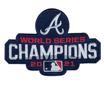 Atlanta Braves 2021 World Series Champions Embroidered Patch Atlanta Braves 2021 World Series Champions Embroidered Patch